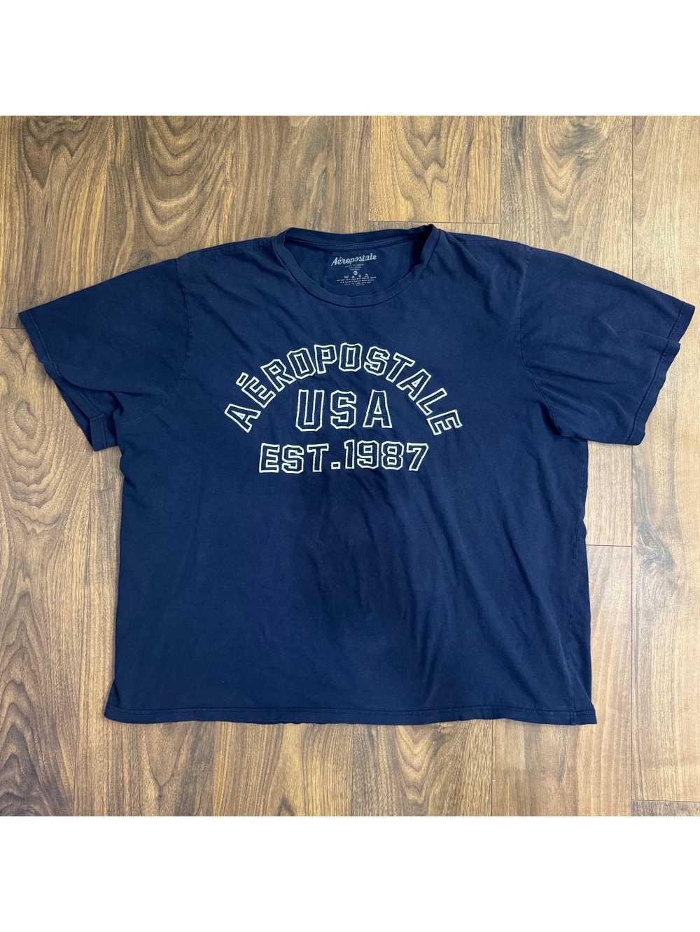 Aeropostale USA Graphic T-Shirt Men’s 3XL Navy Blue 100% Cotton